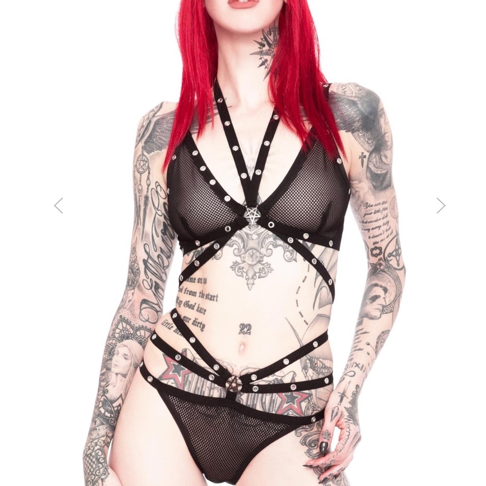 KILLSTAR Mesh Bra & Panties set